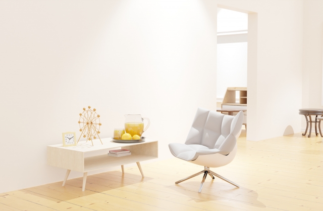 新生活を始めた新しい部屋の画像