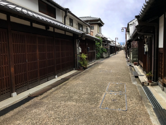 江戸時代の街並みの画像